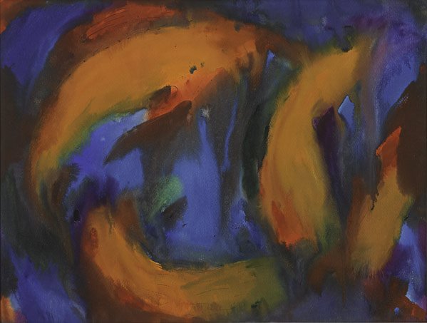 Lloyd Raymond Ney (American, 1893 - 1965): Untitled, 1962; Watercolor (framed); Signed and dated; 17 1/4" x 23" (sight); Provenance: Private Collection, Pennsylvania