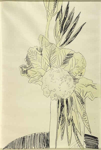 Andy Warhol (American, 1928 - 1987): Flowers, 1974; Screenprint with hand coloring (framed); Signed lower right recto; 39 5/8" x 26 3/4" (sheet); Printer: Multiples, Inc.; Publisher: Castelli Graphics, New York; Literature: Fedman Schell