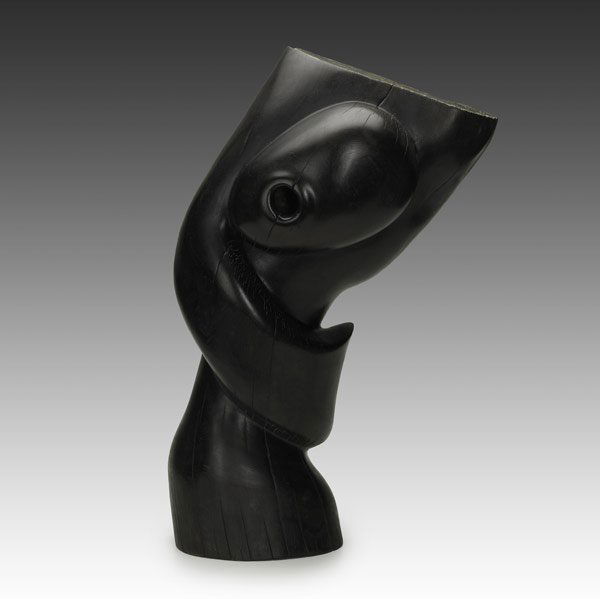 Wang Keping (Chinese, b. 1949): Untitled; Carved wood; Signed; 20 1/2" x 9 1/2"; Provenance: Private Collection, Pennsylvania