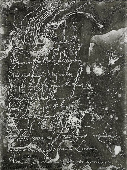 Robert Morris (American, b. 1931): After C. S. Peirce After E. A. Poe, 1999; Ink on Mylar (framed); Signed, dated and titled; 20" x 15" (sheet); Provenance: Private Collection, New York