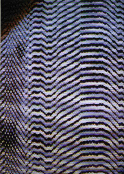 Tauba Auerbach (American, b.1981): Static 19, 2011; C-print (framed); Signed and numbered from an edition of 30; 22 3/4" x 15 7/8" (sheet); Provenance: Private Collection, New York