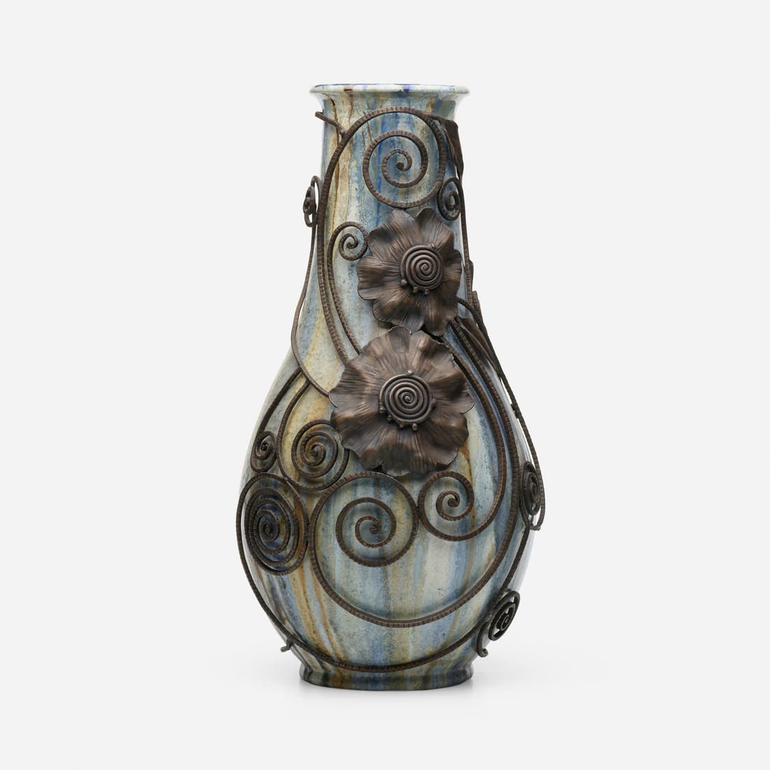 Roger Guerin, Tall vase with metal mount (1 of 4)