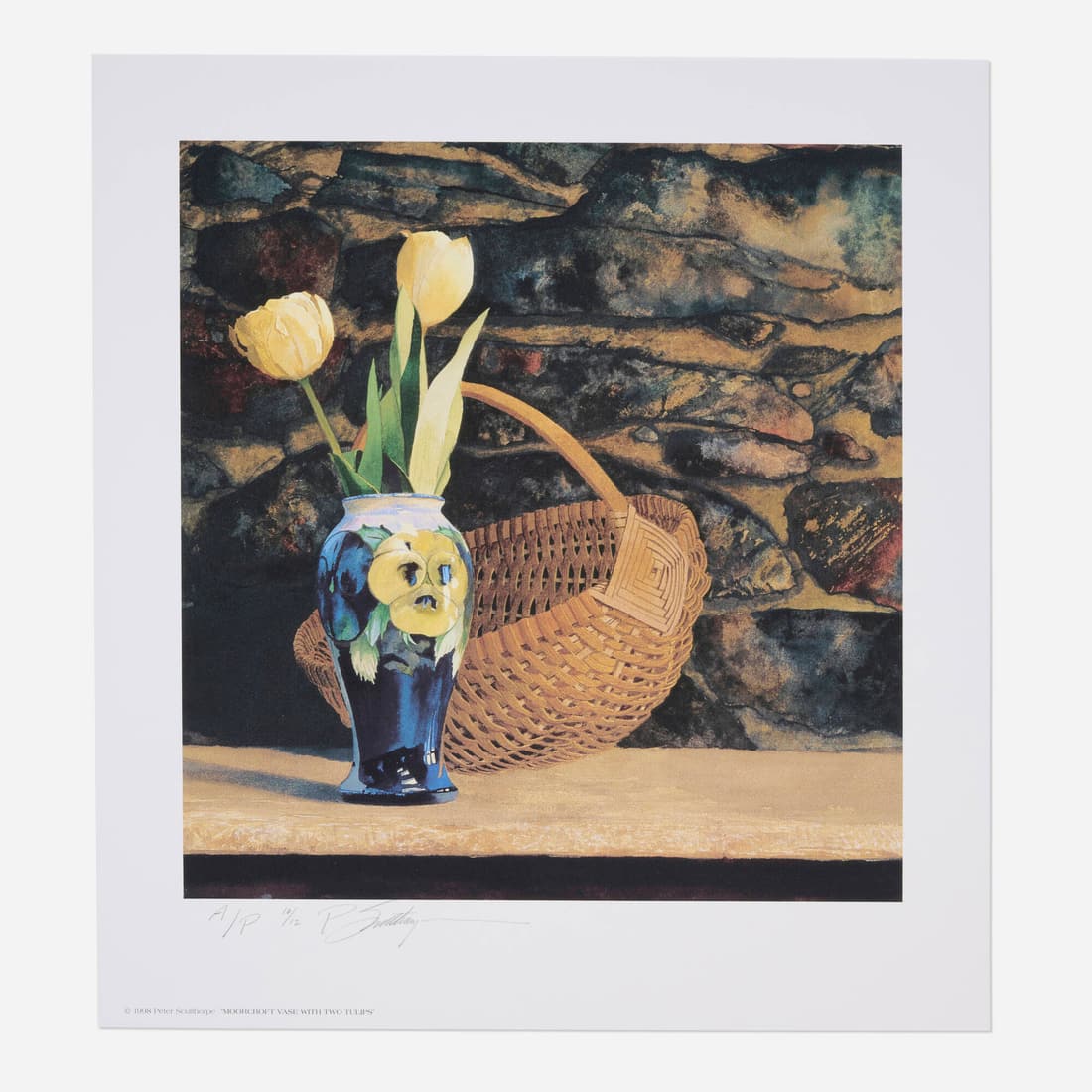 Peter Sculthorpe, Moorcroft Vase with Two Tulips (1 of 3)