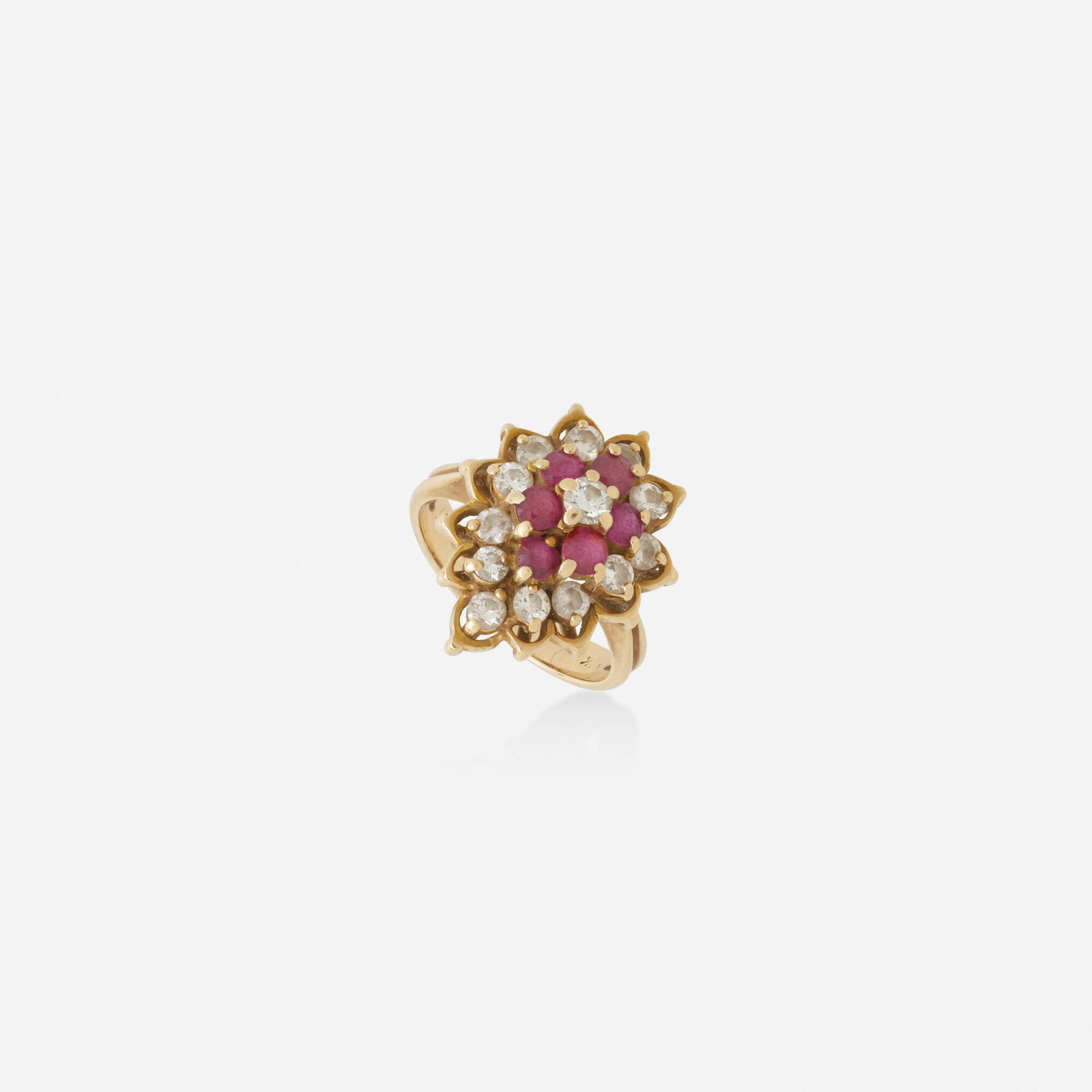 Bailey Banks & Biddle, Ruby, diamond, gold ring (1 of 3)
