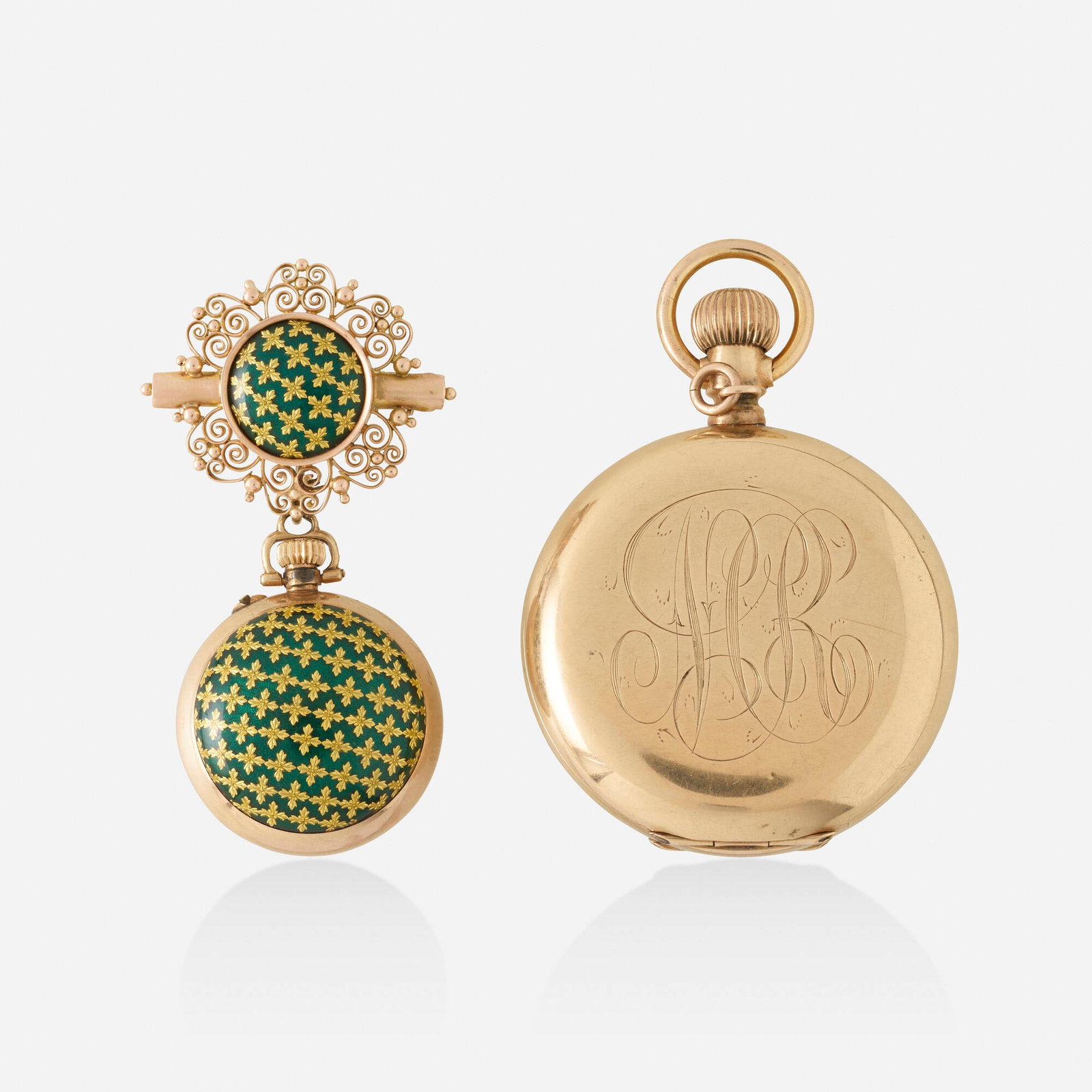 Two gold pocket watches (1 of 4)