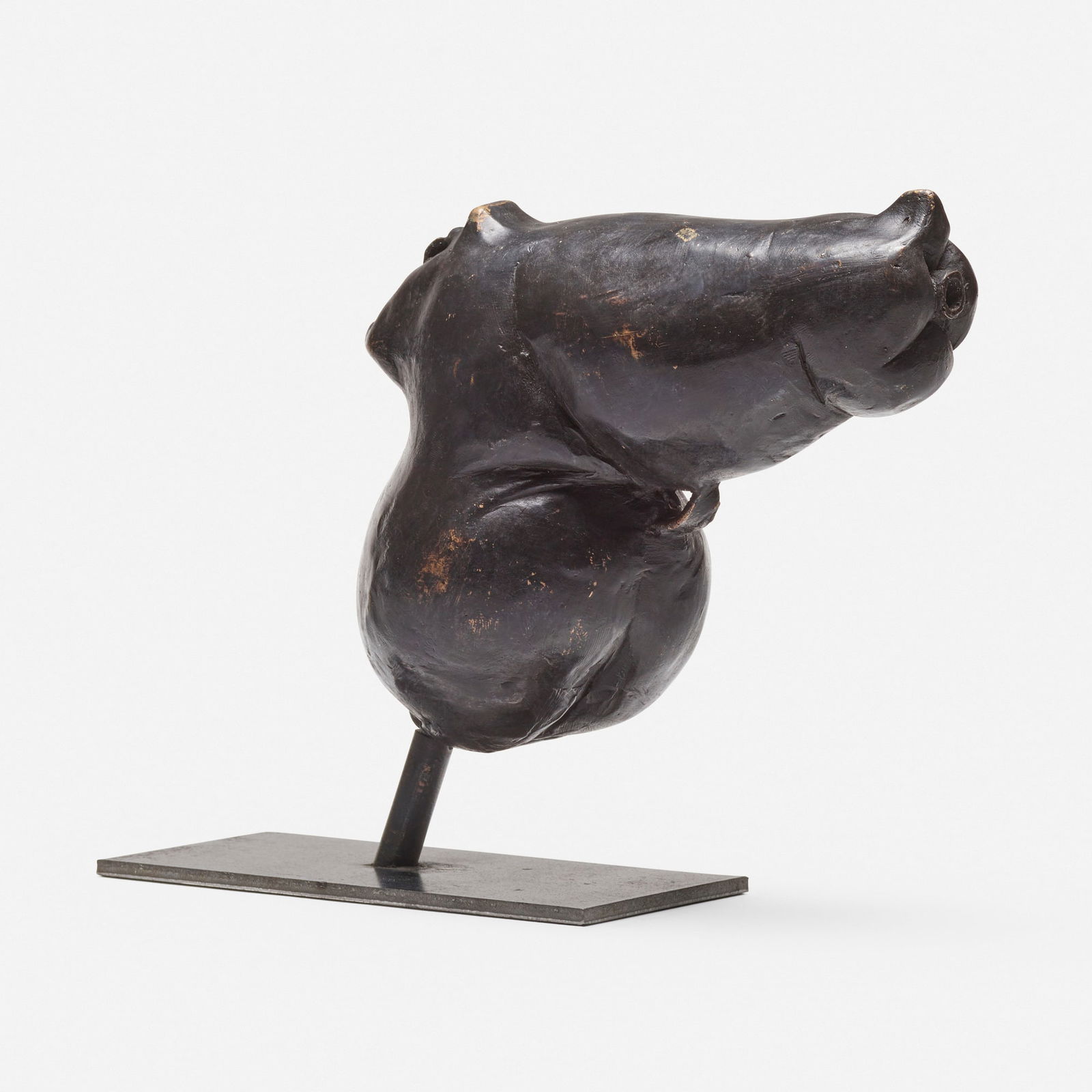 Erwin Wurm, Walther PPK (from the Weapons series): Erwin Wurm Walther PPK (from the Weapons series) 2019patinated bronze and steel 8 h x 9.75 w x 3.5 d in (20 x 25 x 9 cm) Impressed signature and date to underside 'E. Wurm 2019'.