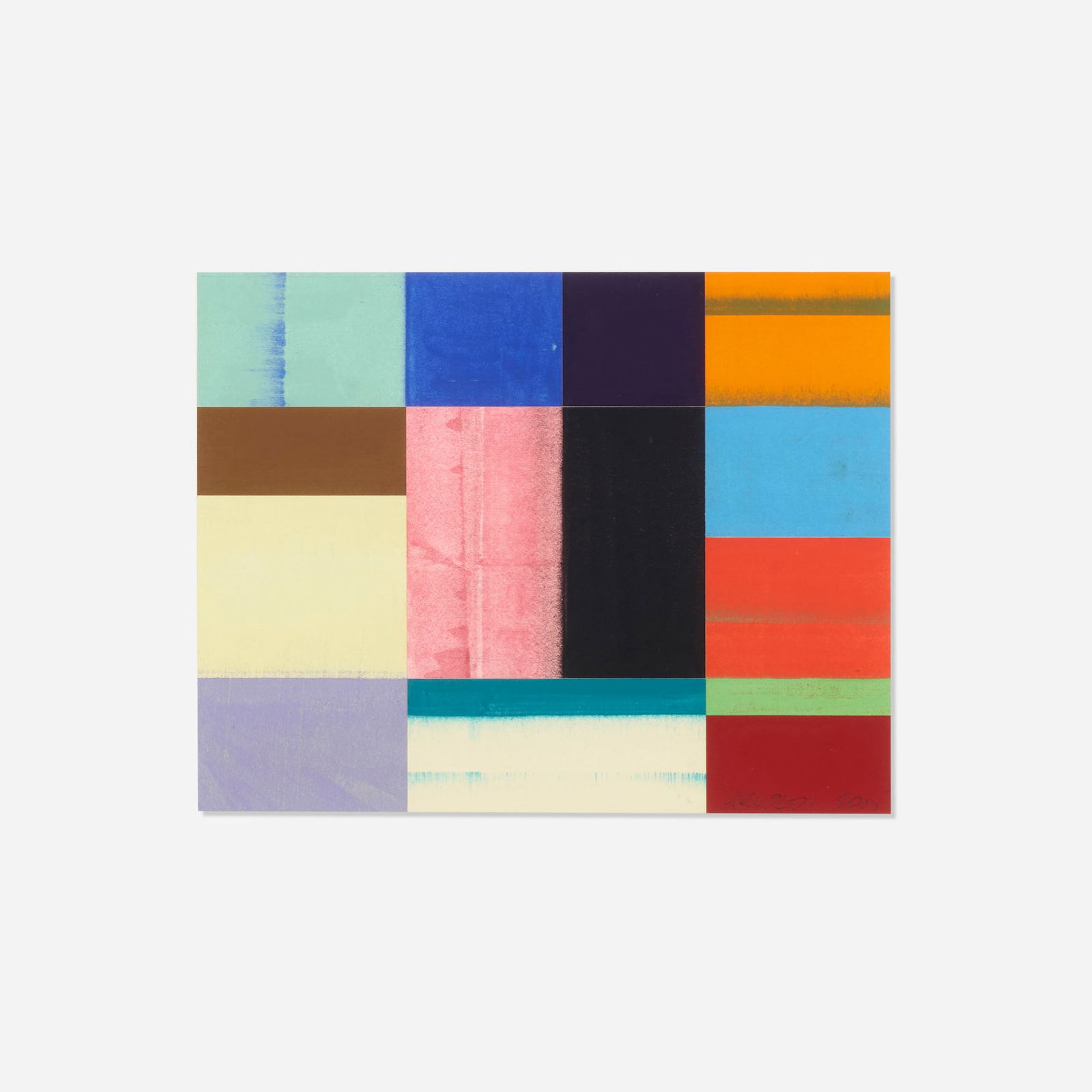 Charles Arnoldi, Untitled (05.017): Charles Arnoldi Untitled (05.017) 2005gouache on collaged paper 7.5 h x 9.75 w in (19 x 25 cm) Signed and dated to lower right 'Arnoldi 2005'. Provenance: Bobbie Greenf