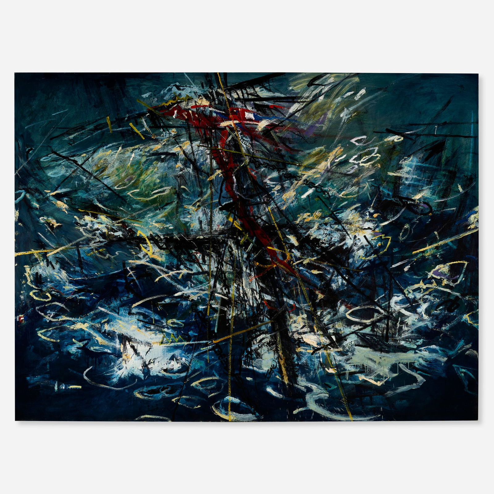 John Alexander, Shipwreck II: John Alexander Shipwreck II 1985oil on canvas 90 h x 120 w in (229 x 305 cm) Signed and inscribed to verso 'John Alexander 05251085'. Provenance: The Artist | Private C