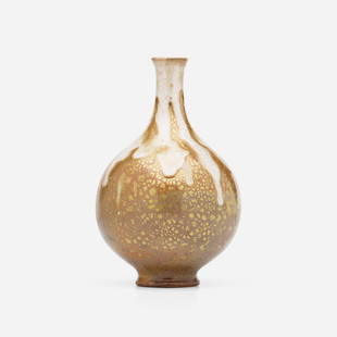 Raoul Lachenal, Vase: Raoul Lachenal Vase France, c. 1925glazed and gilt stoneware 6.5 h x 4 dia in (17 x 10 cm) Signed to underside 'R. Lachenal'. This work will ship from Lambertville, New Jer