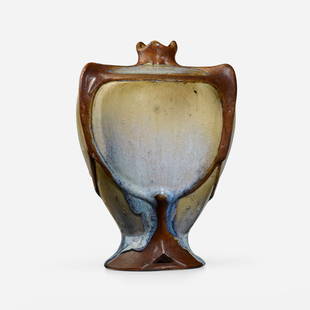 Raoul Lachenal, Vase: Raoul Lachenal Vase France, c. 1902glazed stoneware 9 h x 6.5 w x 6.25 d in (23 x 17 x 16 cm) Glazed signature to underside 'R Lachenal original'. This work will ship from