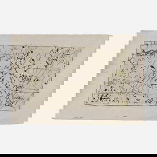 Georges Noel, Untitled: Georges Noel Untitled 1964mixed media on paper image: 16.875 h x 26.875 w in (43 x 68 cm) sheet: 23.25 h x 35.625 w in (59 x 90 cm) Signed and dated to lower edge 'Georges Noel 1964'.