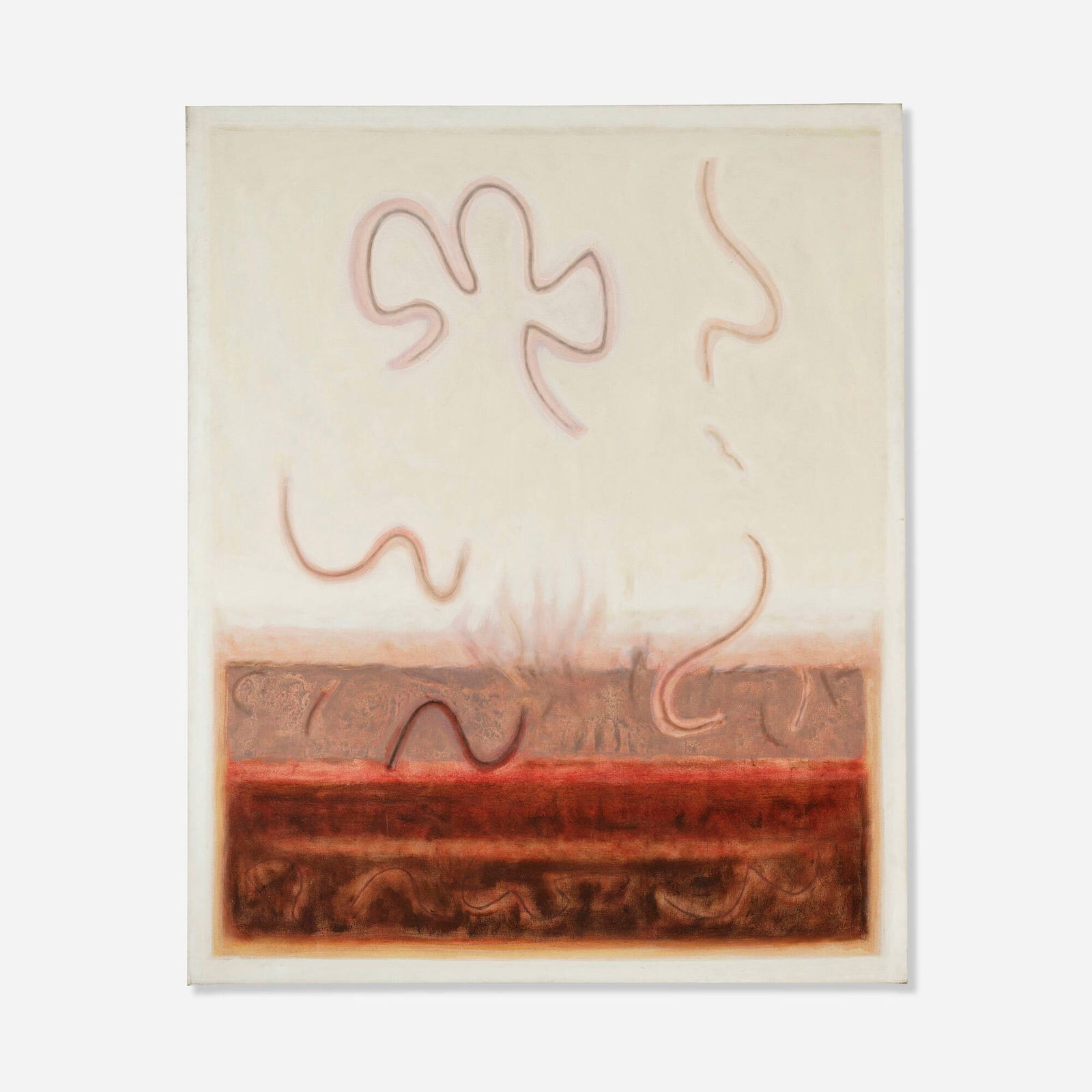 Lawrence Calcagno, Earth Constellation: Lawrence Calcagno Earth Constellation 1966oil on canvas 69.75 h x 57.25 w in (177 x 145 cm) Signed, titled and dated to verso 'Calcagno Earth Constellation 1966'. Provenance: