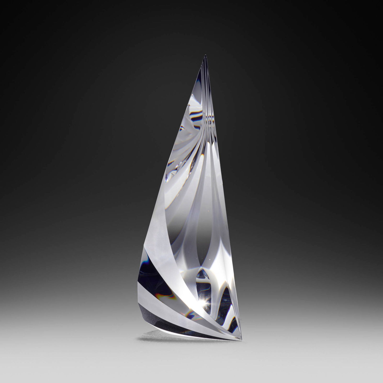 Christopher Ries, Celebration: Christopher Ries Celebration USA, 2001cut, ground, and polished optical crystal 9.25 h x 3.5 w x 11 d in (23 x 9 x 28 cm) Etched signature and date to top edge 'Christopher Ries 1/10/01 ?'.