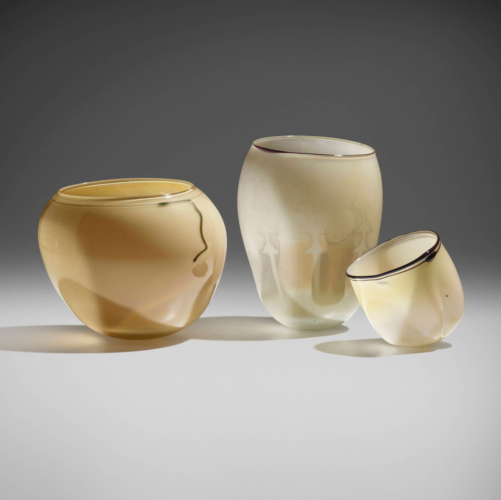 Dale Chihuly, Collection of three early Baskets (1 of 4)