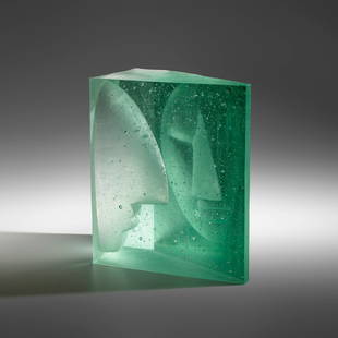 Ann Wolff, Luzifer: Ann Wolff Luzifer Sweden, c. 2007cast glass 19.875 h x 17.25 w x 11.5 d in (50 x 44 x 29 cm) Incised signature to lower edge 'Ann Wolff'. Provenance: Leo Kaplan Modern,