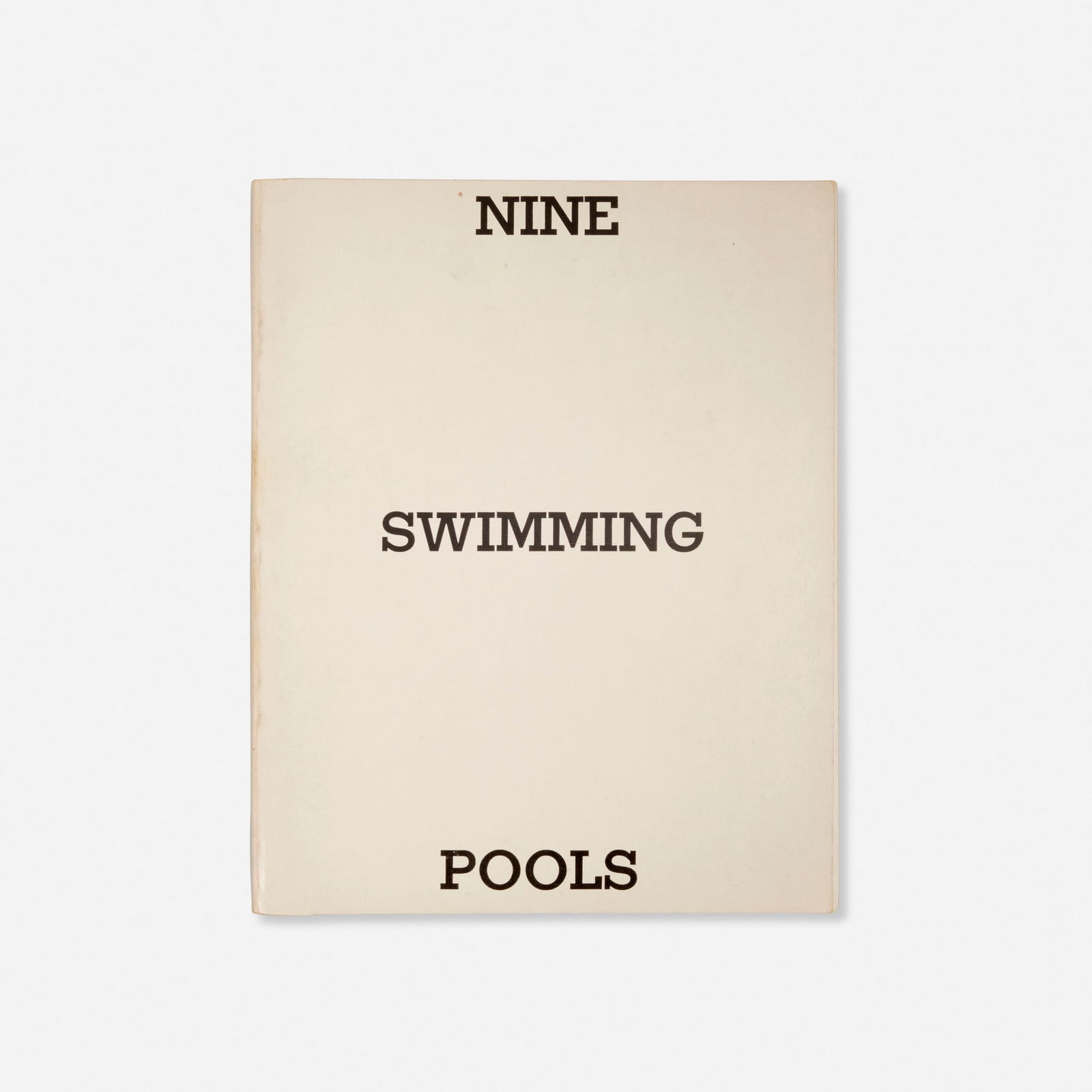 Ed Ruscha, Nine Swimming Pools and a Broken Glass: Ed Ruscha Nine Swimming Pools and a Broken Glass 1968 / 1976offset lithograph in colors in bound book 7 h x 5.5 w in (18 x 14 cm) This work is from the second edition of 2000 published by the