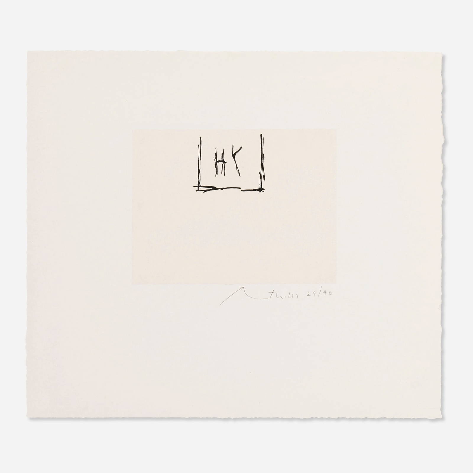 Robert Motherwell, Phoenician Etching Auction