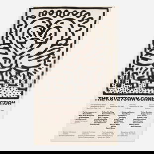 Keith Haring, Signed Kutztown Connection poster: Keith Haring Signed Kutztown Connection poster 1984offset lithograph sight: 32.875 h x 19.625 w in (84 x 50 cm) Signed to right edge 'K.Haring'. This work was published by the New Arts Program