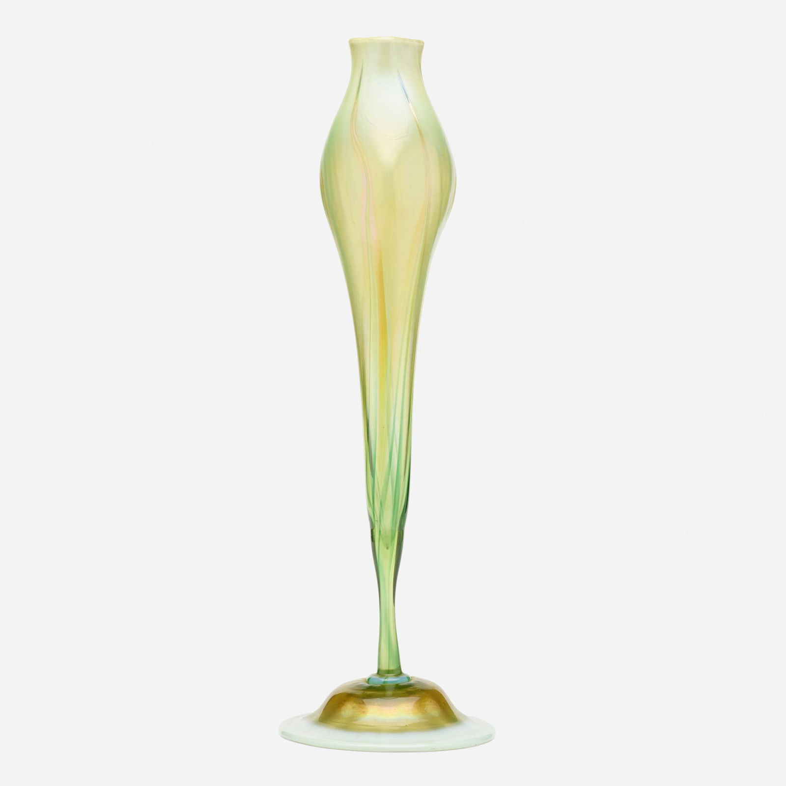 Tiffany Studios, Tall floriform vase (1 of 4)