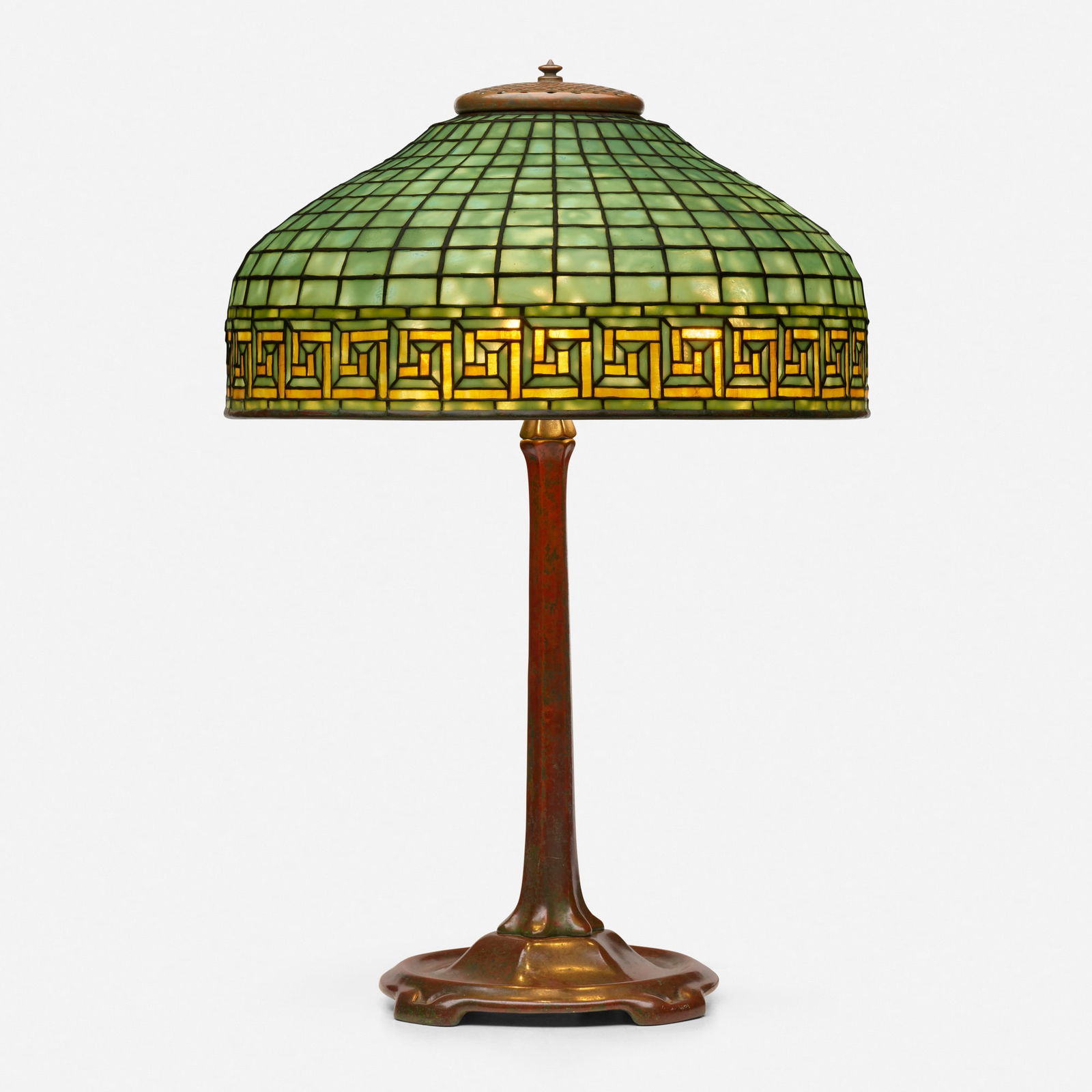Tiffany Studios, Greek Key table lamp (1 of 6)