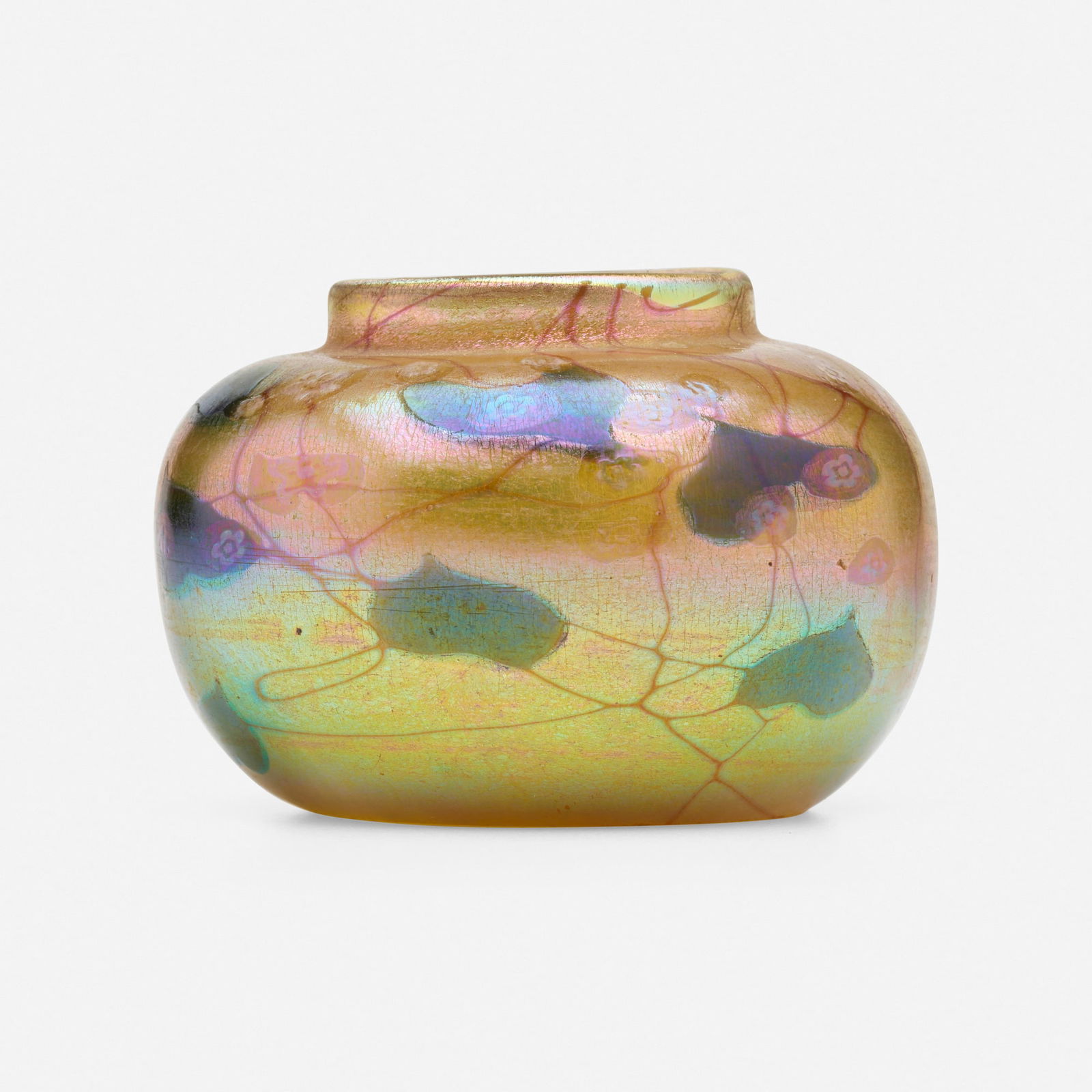 Tiffany Studios, Millefiori cabinet vase (1 of 3)