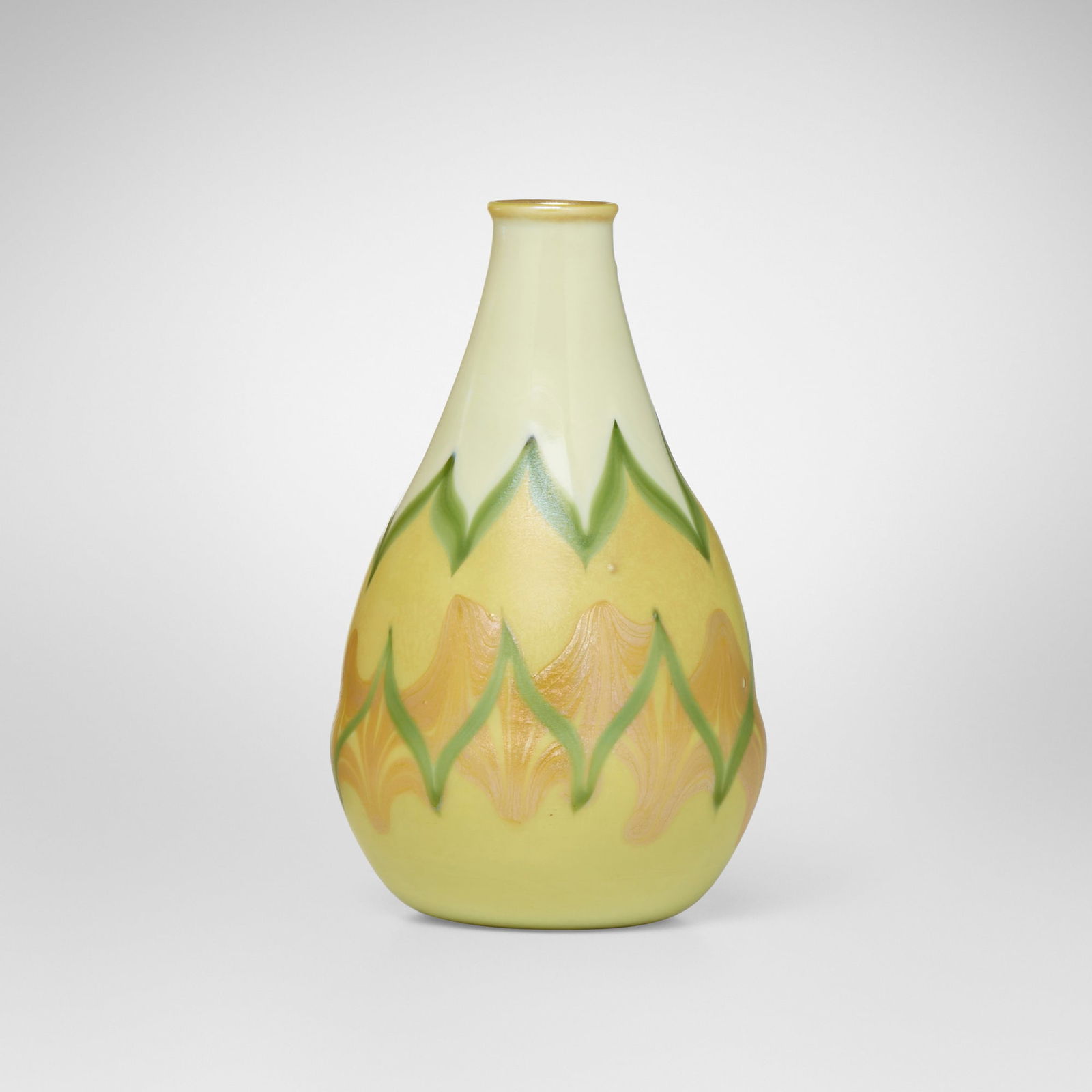 Tiffany Studios, attribution, Early Corona vase (1 of 3)