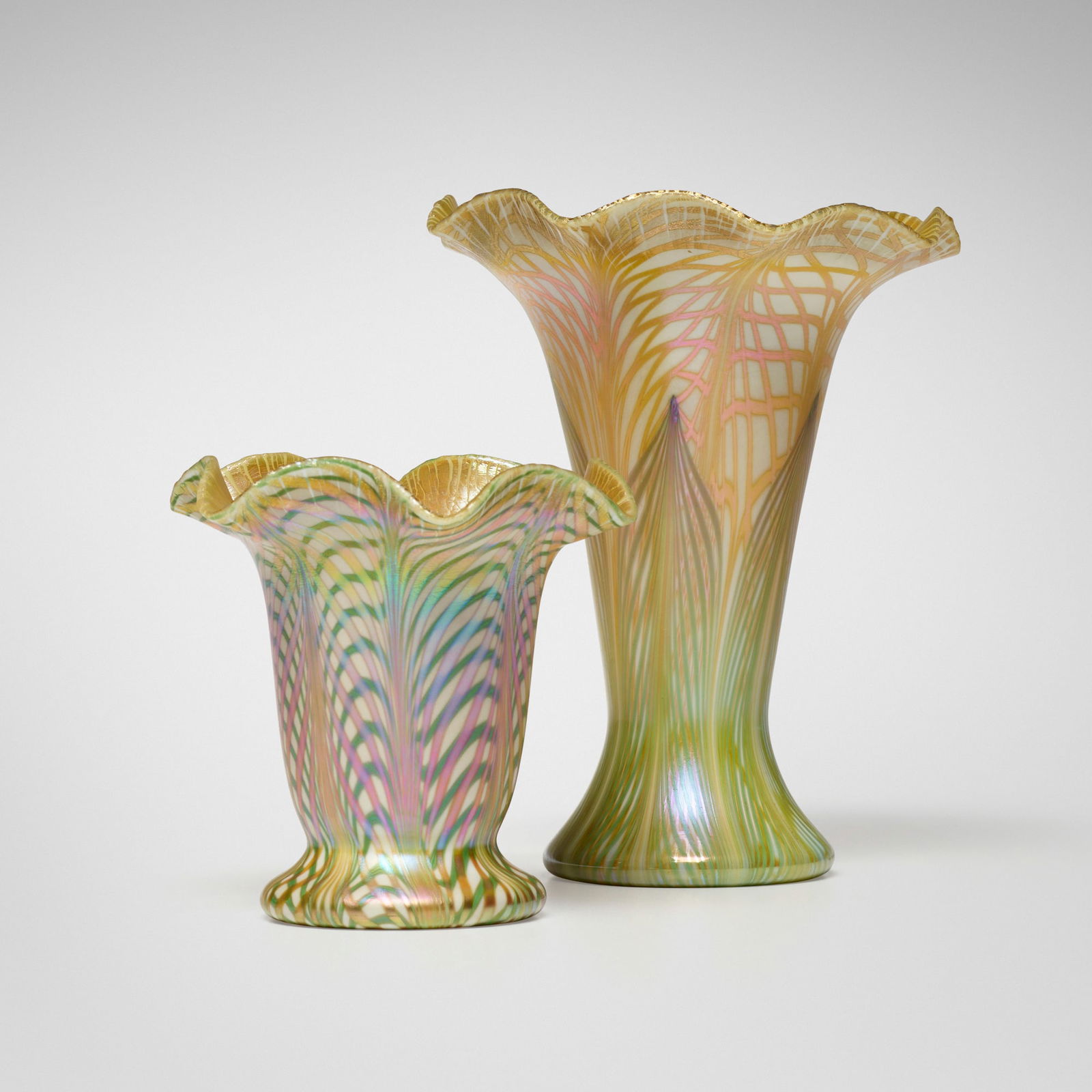 Quezal, Vases, set of two (1 of 5)