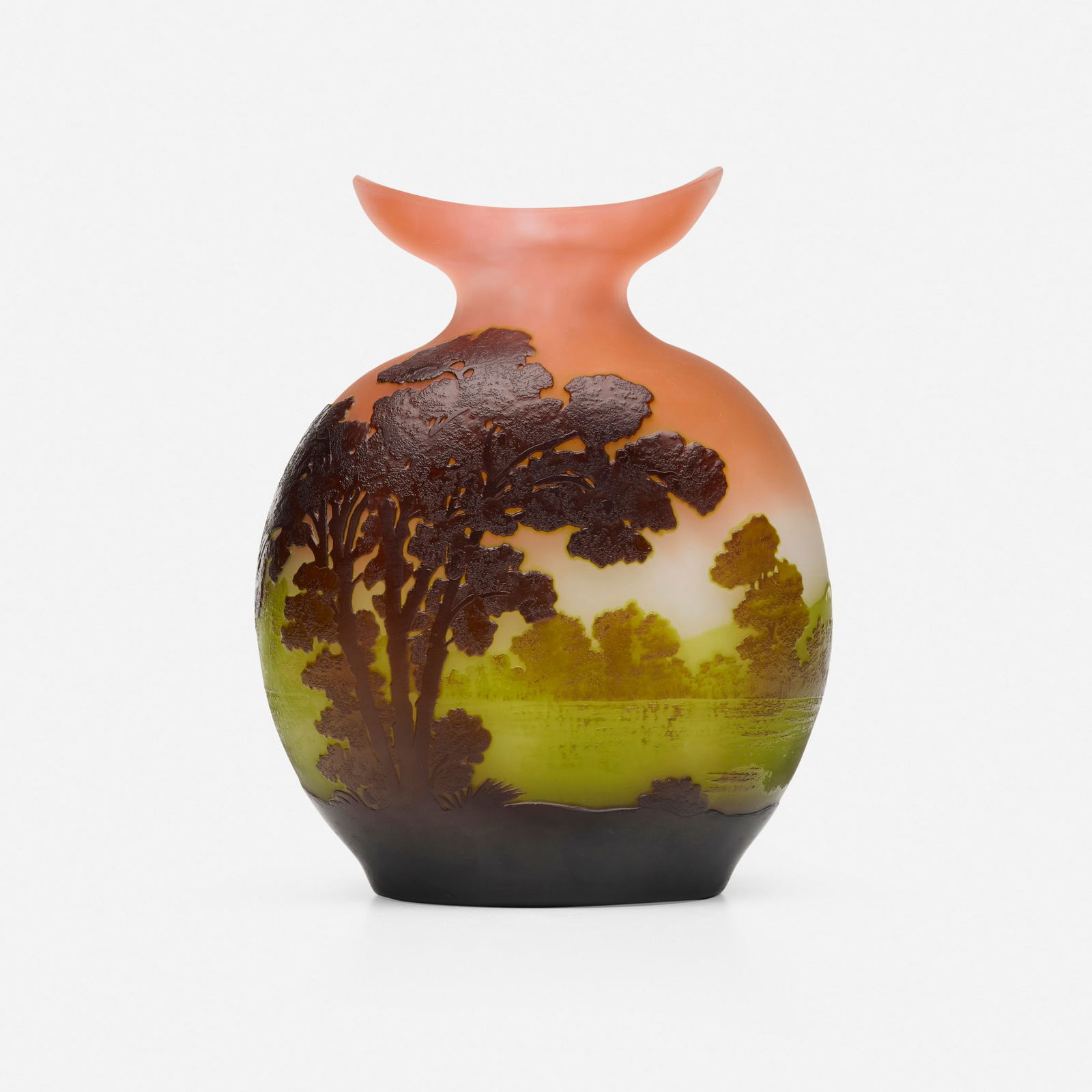 Galle, Vase with scenic landscape (1 of 4)