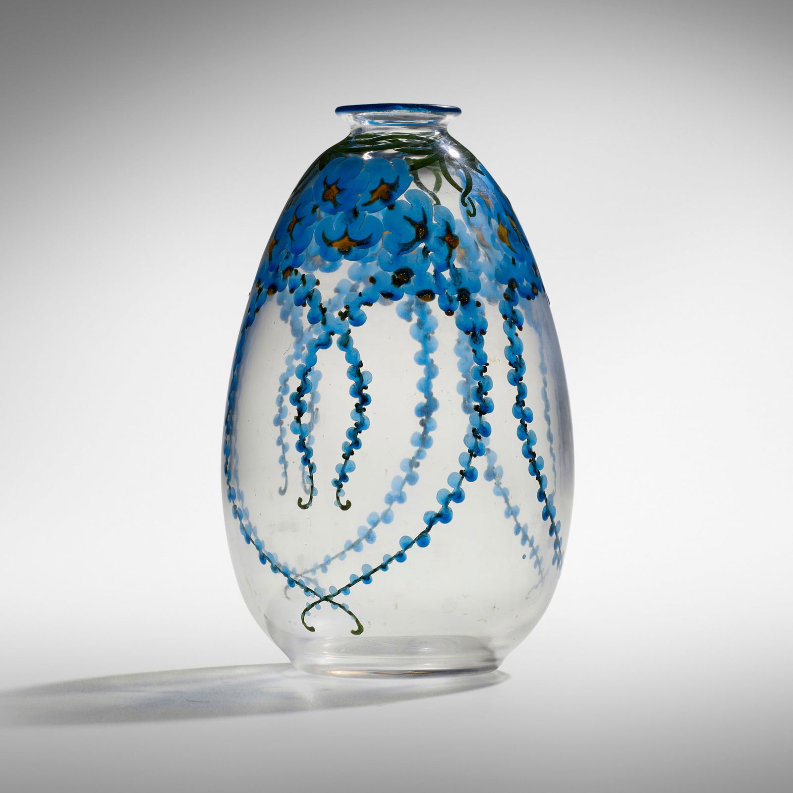Marcel Goupy, Vase with wisteria vines (1 of 4)