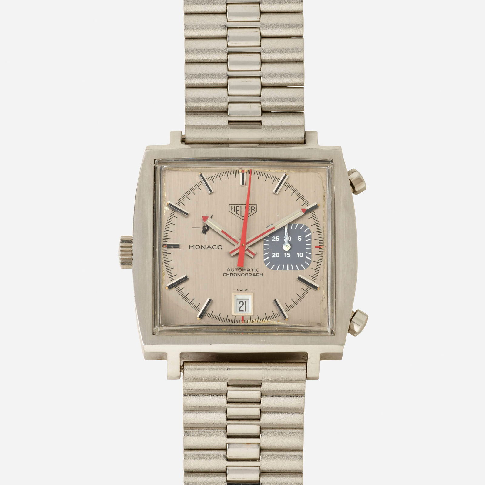 Tag Heuer, 'Monaco' steel wristwatch (1 of 4)