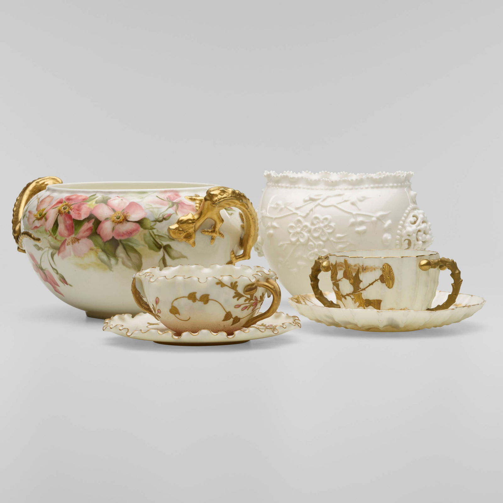 Willets Belleek, Collection of four tablewares (1 of 5)