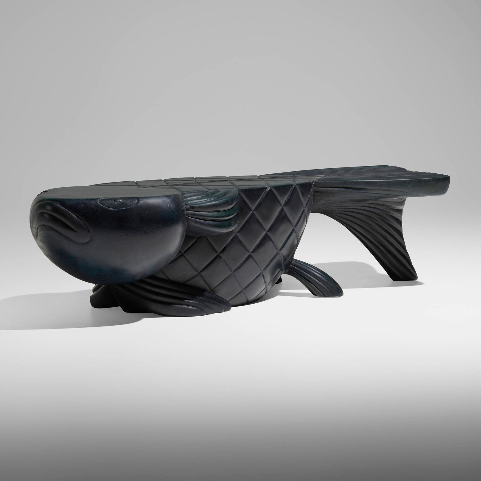 Judy Kensley McKie, Fish Bench: Judy Kensley McKie Fish Bench USA, 1999patinated bronze 18 h x 76 w x 29 d in (46 x 193 x 74 cm) Incised signature, date and number to underside 'JKM 1999 8/10'. This work is number 8 from the