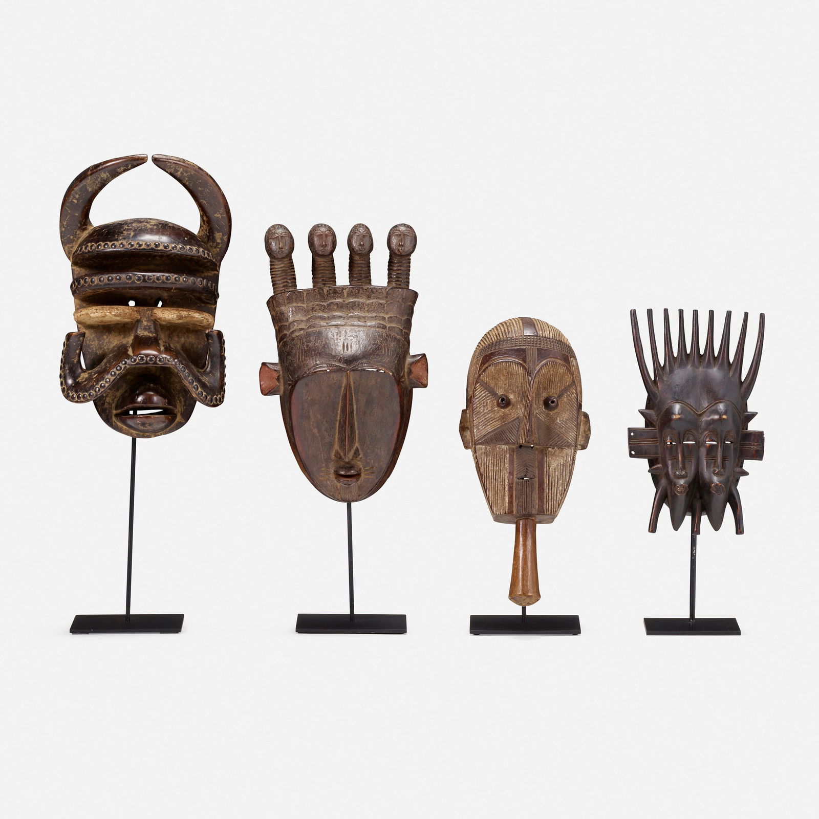 African, Four masks (1 of 4)