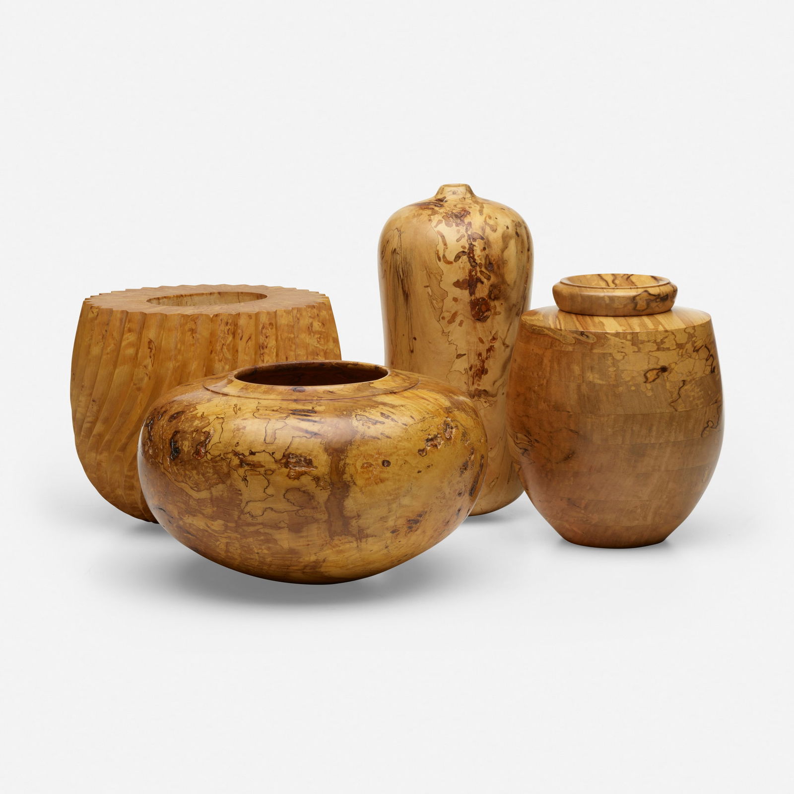 Turned Wood, Collection of four vessels (1 of 5)
