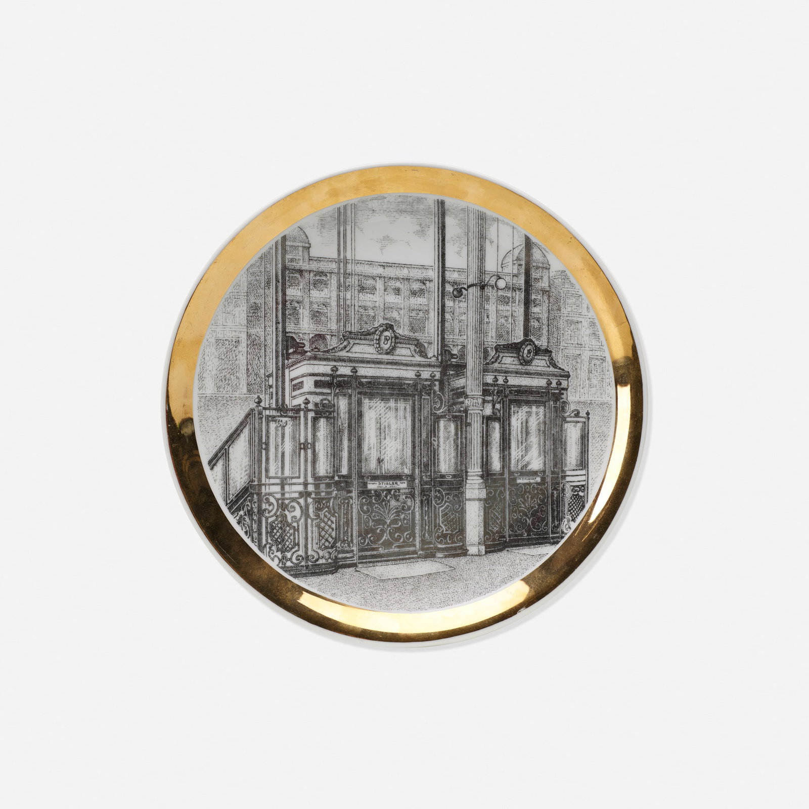 Piero Fornasetti, Gli Ascensori plate (1 of 2)