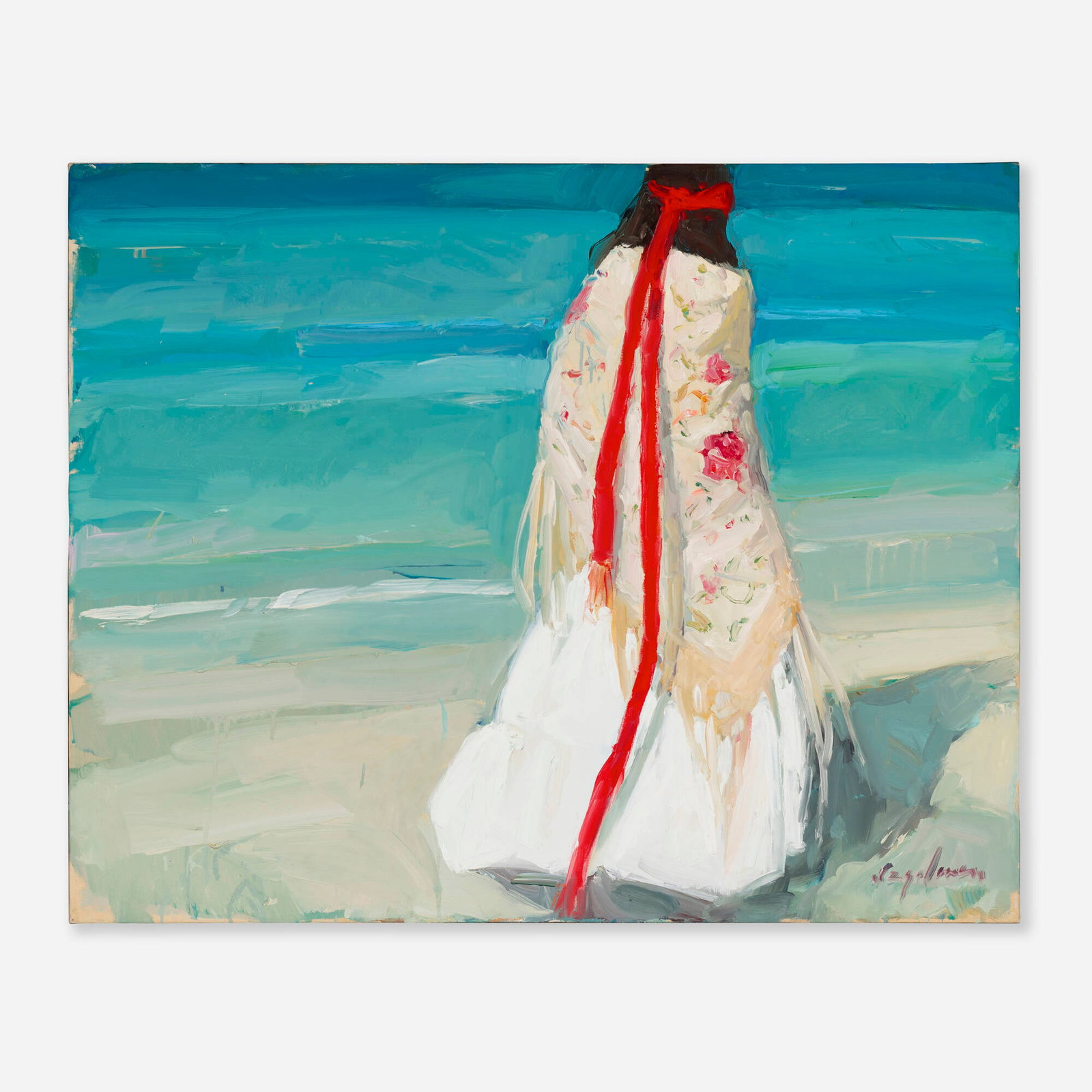 Richard Segalman, Untitled: Richard Segalman Untitled oil on canvas 32 h x 40 w in (81 x 102 cm) Signed to lower right 'Segalman'. This work will ship from Lambertville, New Jersey.