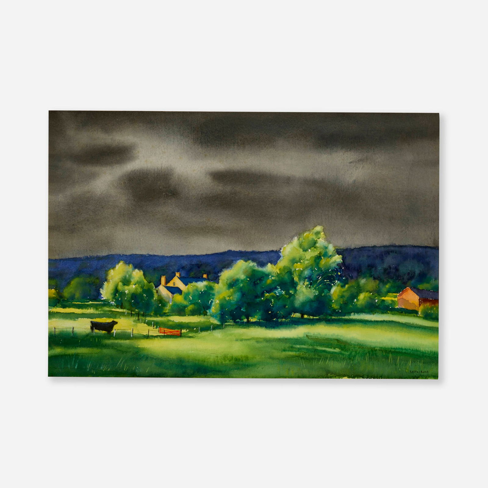 Harry Leith-Ross, Blacktrail: Harry Leith-Ross Blacktrail 1964watercolor on paper 19.75 h x 27 w in (50 x 69 cm) Signed to lower right 'Leith-Ross'. This work will ship from Lambertville, New Jersey.