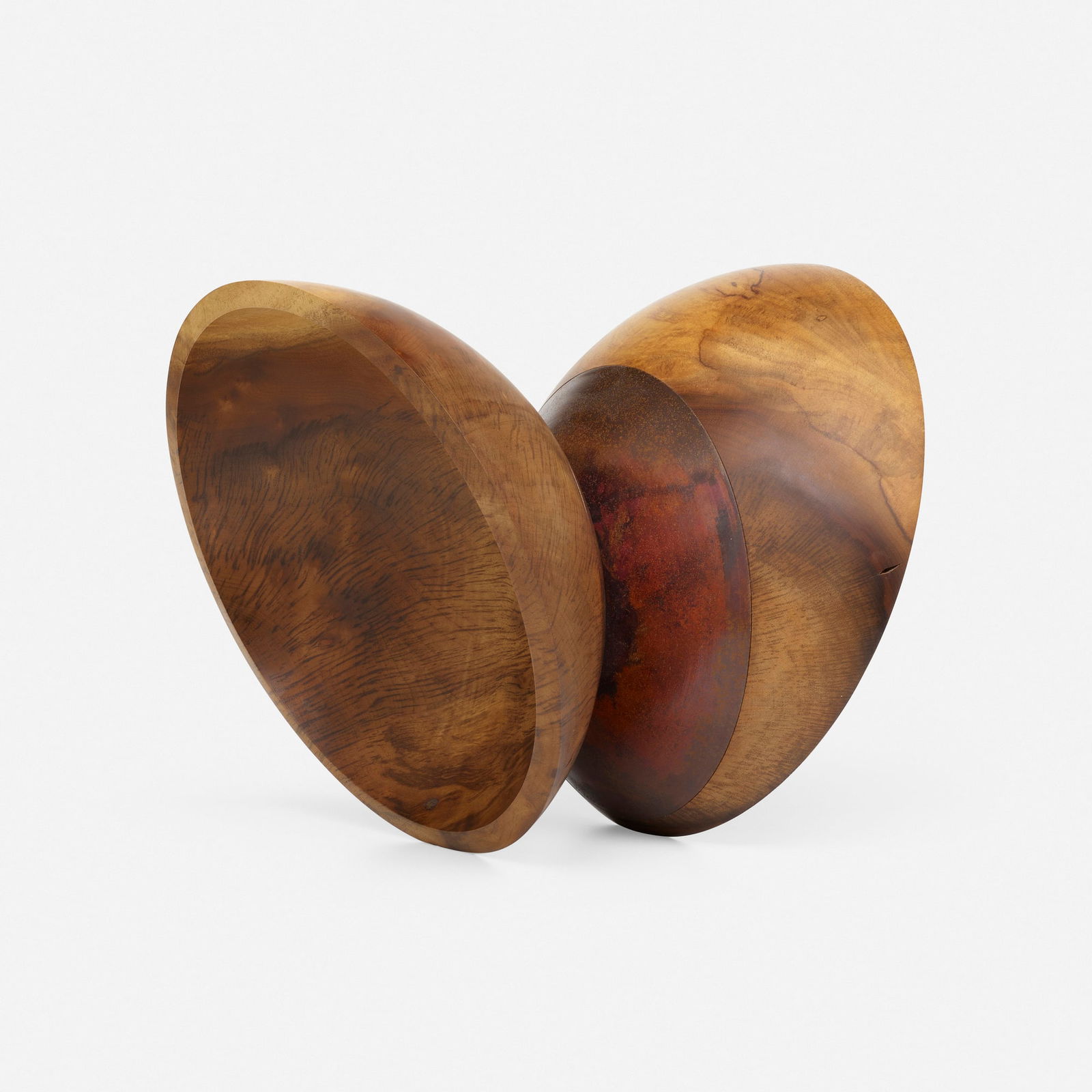 William Moore, Untitled: William Moore Untitled USA, 2006cypress, copper 10.5 h x 10.75 w x 11.5 d in (27 x 27 x 29 cm) Incised signature and date to lower edge 'W. Moore 2006'. Provenance: Pri