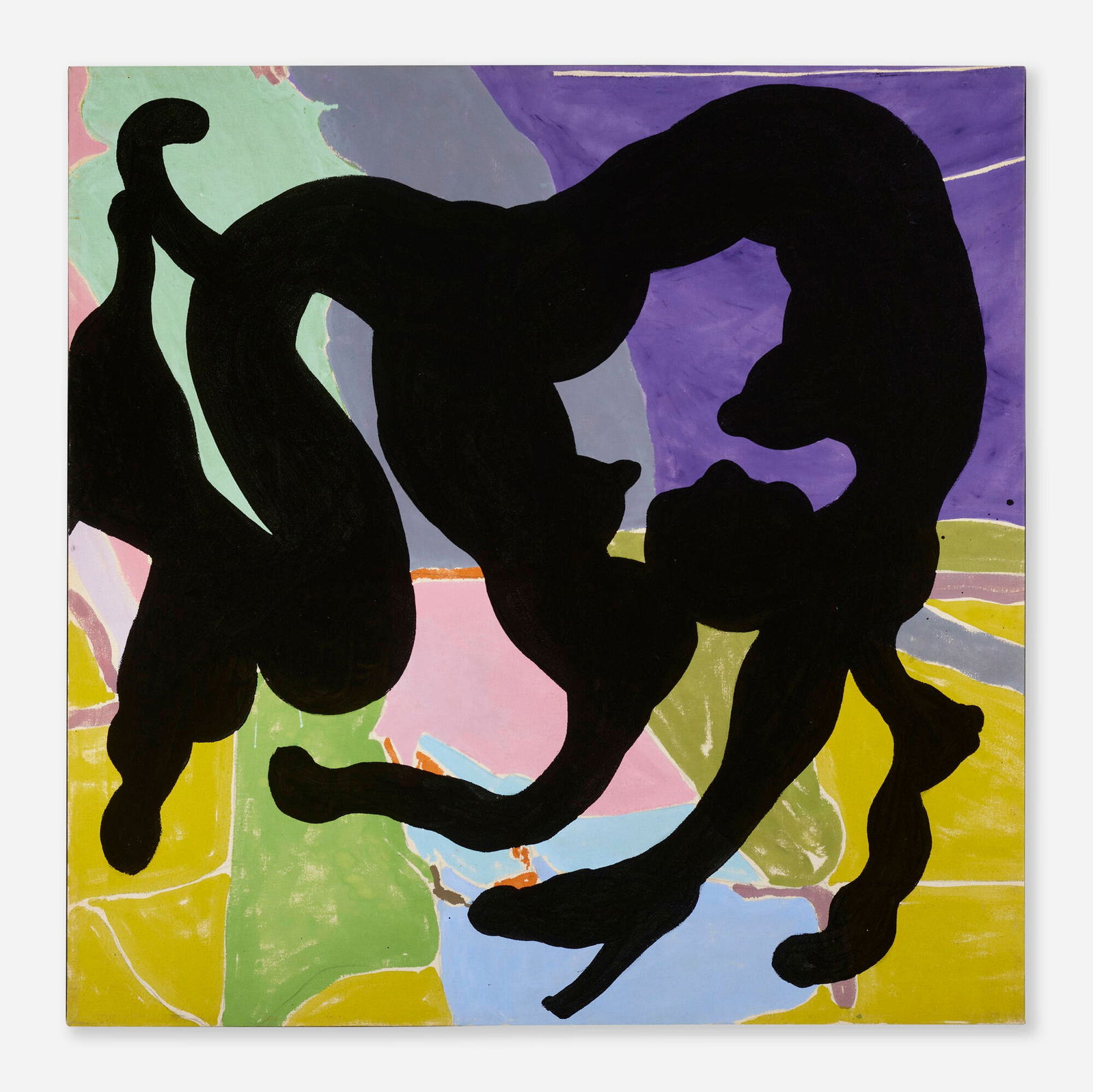 Jack Roth, Rope Dancer #30: Jack Roth Rope Dancer #30 1980acrylic on canvas 47.875 h x 47.875 w in (122 x 122 cm) Signed and titled to verso 'J. Roth Rope Dancer #30' with estate stamp. Provenance: