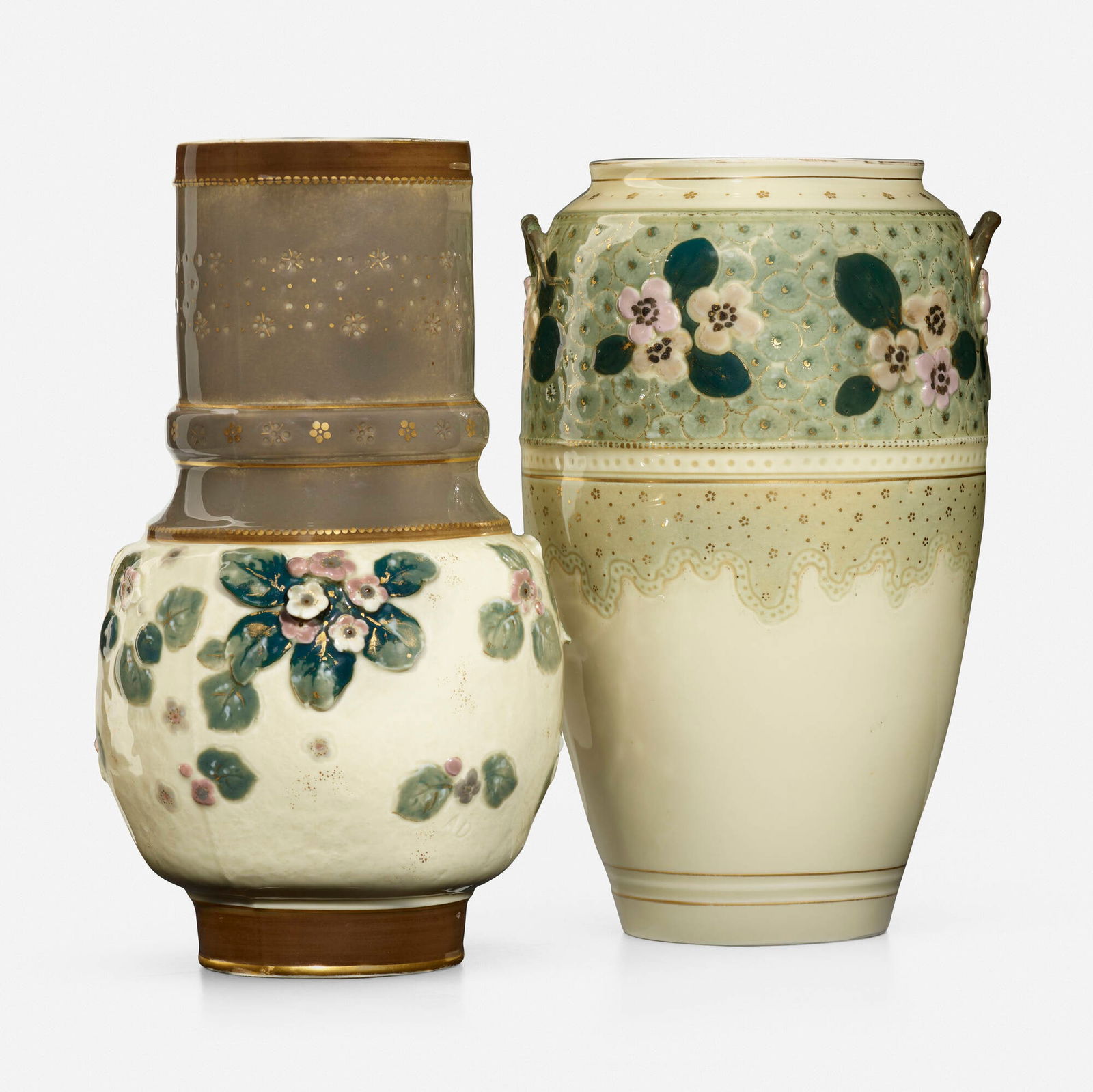 Ernest Chaplet for Haviland & Co., Vases, set of two (1 of 5)