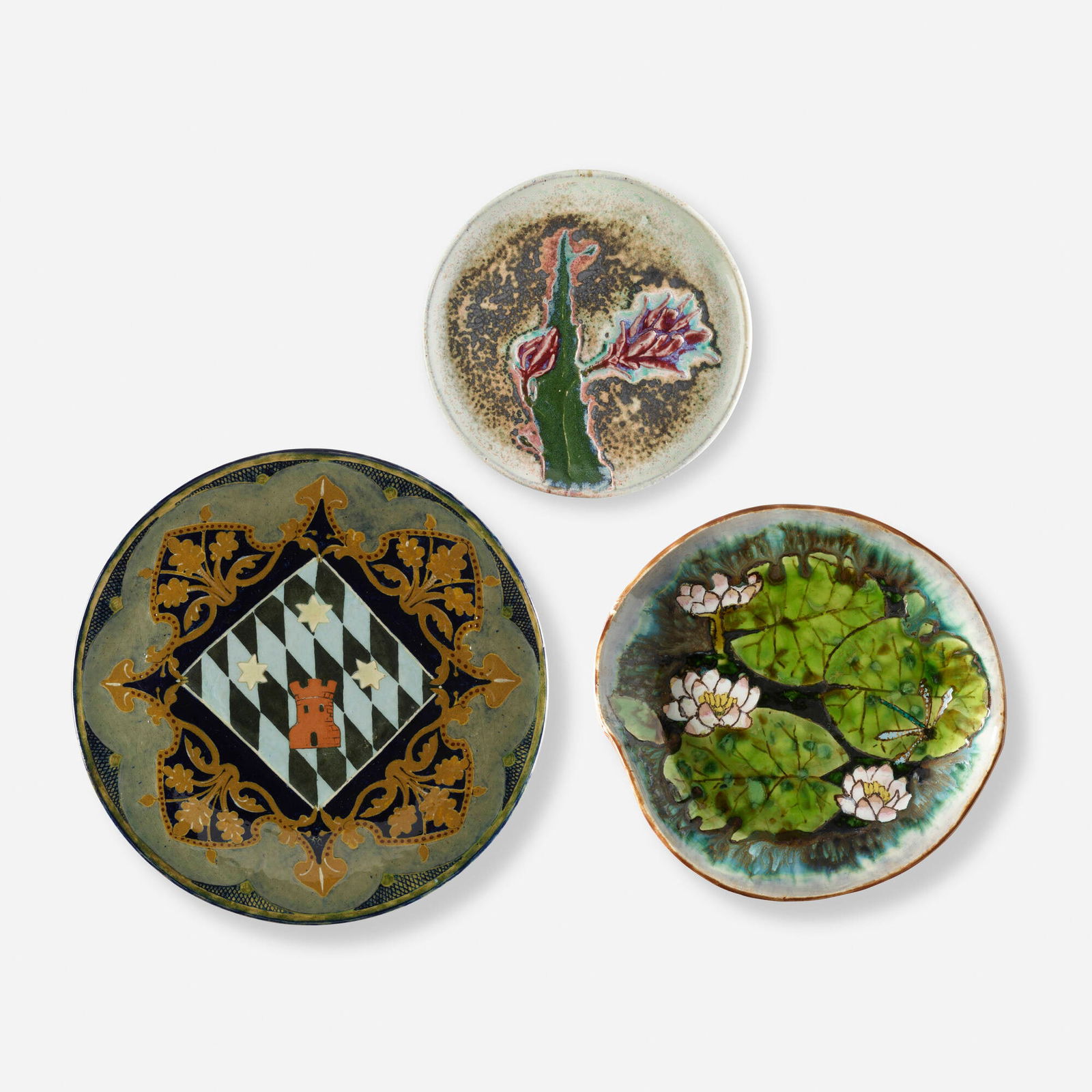 French, Collection of three plates (1 of 5)