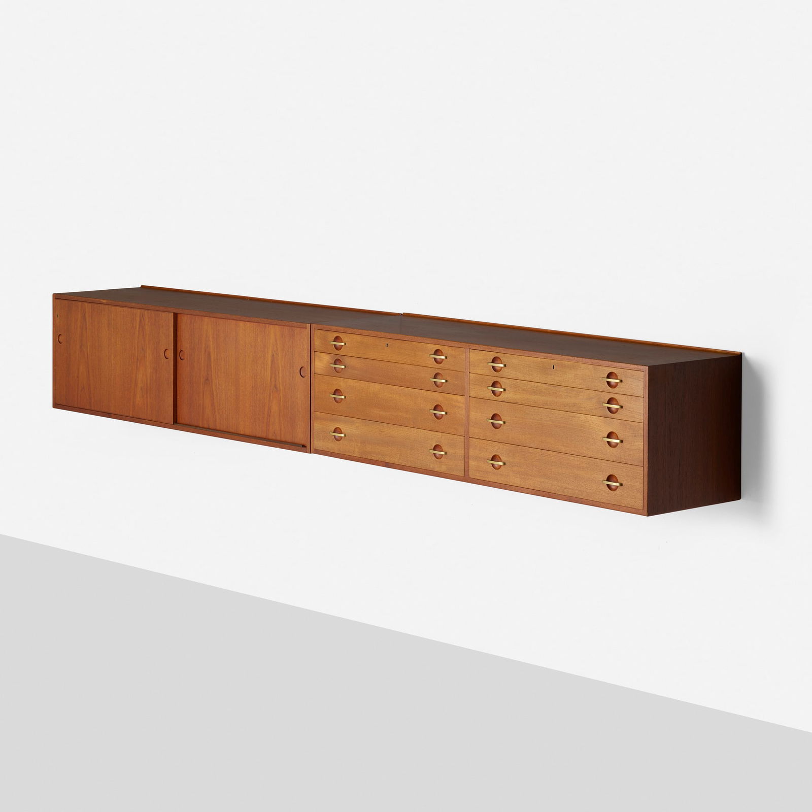 Hans J. Wegner, Large two-part wall-mounted cabinet (1 of 7)