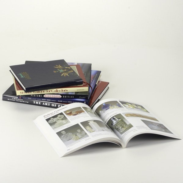 LALIQUE REFERENCE: Approximately thirty-five publications: Felix Marchilac catalogue raissone, Lalique and perfume collector guides, etc.