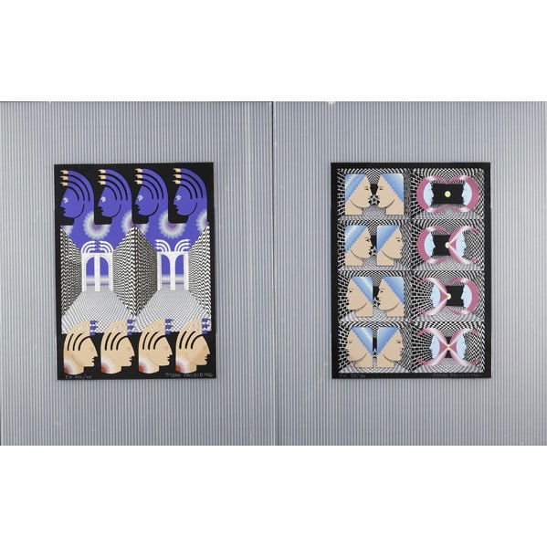 PEDRO FRIEDEBERG (Mexican, b. 1937): 2 screen prints in color; Signed and numbered; Each: 14 1/2" X 11 3/4" (sheet)