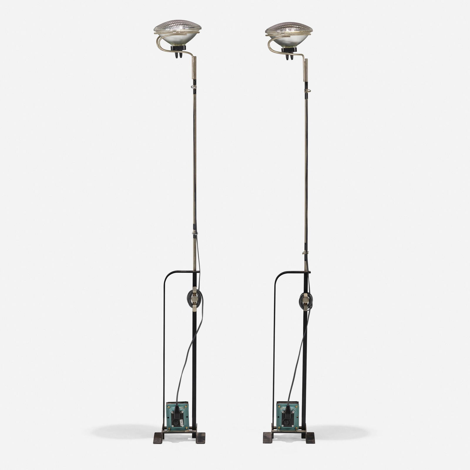 Achille and Pier Giacomo Castiglioni, Toio floor lamps, pair (1 of 7)