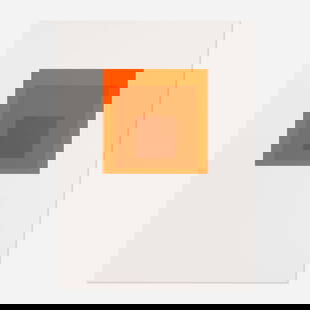 Josef Albers, SP-J: Josef Albers SP-J 1971 screenprint in colors on Mohawk Superfine Bristol image: 12.625 h x 12.625 w in (32 x 32 cm) sheet: 32.625 h x 24.25 w in (83 x 62 cm) Signed, titled, dated and numbered to