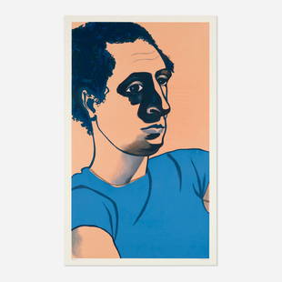 Alice Neel, Portrait of Sam: Alice Neel Portrait of Sam 1981lithograph in colors image: 37.25 h x 21.75 w in (95 x 55 cm) sight: 39.625 h x 24.25 w in (101 x 62 cm) Signed, dated and inscribed to lower edge 'Bryan Neel