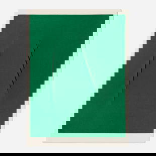 Lucio Fontana, Concetto Spaziale: Lucio Fontana Concetto Spaziale (from the San Lazzaro et ses amis portfolio) 1975 lithograph in colors on Arches vellum image: 12.375 h x 9.625 w in (31 x 24 cm) sheet: 14 h x 10.5 w in (36 x 27