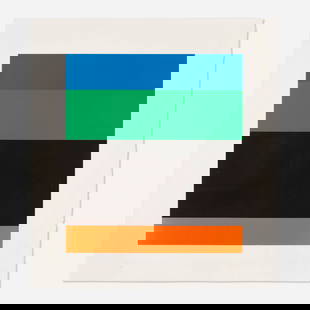 Ellsworth Kelly, Blue Green Black Red: Ellsworth Kelly Blue Green Black Red 1971 lithograph in colors on Arches image: 21.875 h x 19.375 w in (56 x 49 cm) sheet: 29.75 h x 27.5 w in (76 x 70 cm) Signed and numbered to lower edge