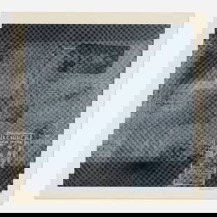 Robert Rauschenberg, Surface Series 51: Robert Rauschenberg Surface Series 51 (from the Currents series) 1970 screenprint in colors on Aqua B 844 image: 35 h x 35 w in (89 x 89 cm) sheet: 41 h x 41 w in (104 x 104 cm) Signed, dated and
